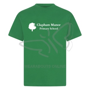 CLAPHAM MANOR PE T-SHIRT, Clapham Manor Primary School