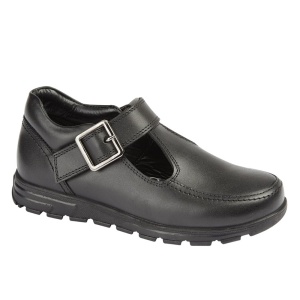 T BUCKLE VELCRO LEA, Girls Shoes